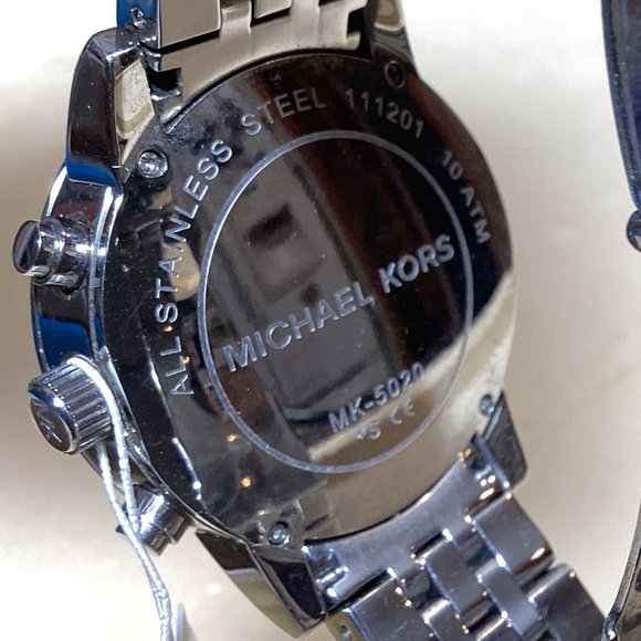 Watch, Michael Kors MK-5020 Stainless Steel Watch with Diamond Numeral Face - Picture 4 of 7